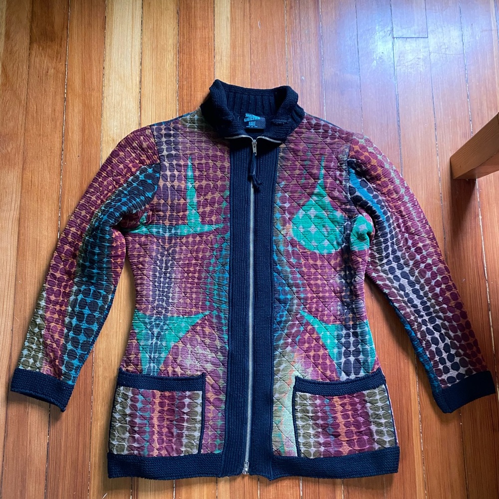Vintage 1995 Cyberbaba cyberpunk Jean Paul Gaultier zip sweater Illusion